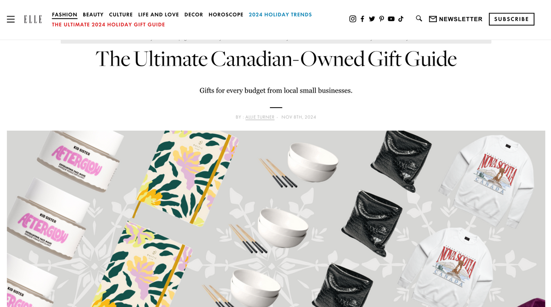 Elle Canada’s Ultimate Canadian-Owned Gift Guide